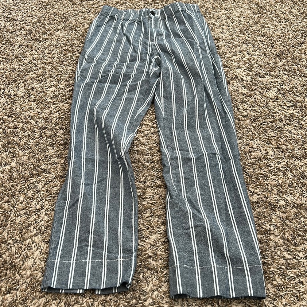 Brandy Melville | Gray Striped Cotton Pants | EUC | XS